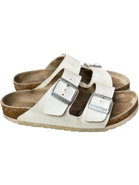 BIRKENSTOCK ΣΑΝΔΑΛΙΑ CLASSIC OFF WHITE UNISEX PRE OWNED