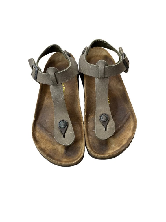 BIRKENSTOCK SANDALI CLASSIC TAUPE DONNA PRE OWNED EU 36
