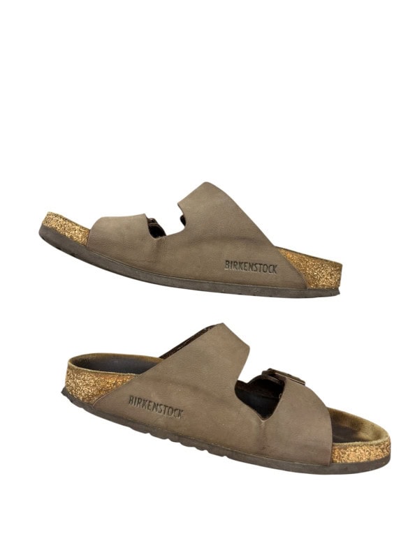 BIRKENSTOCK SANDALI CLASSIC TAUPE UNISEX PRE OWNED EU 36