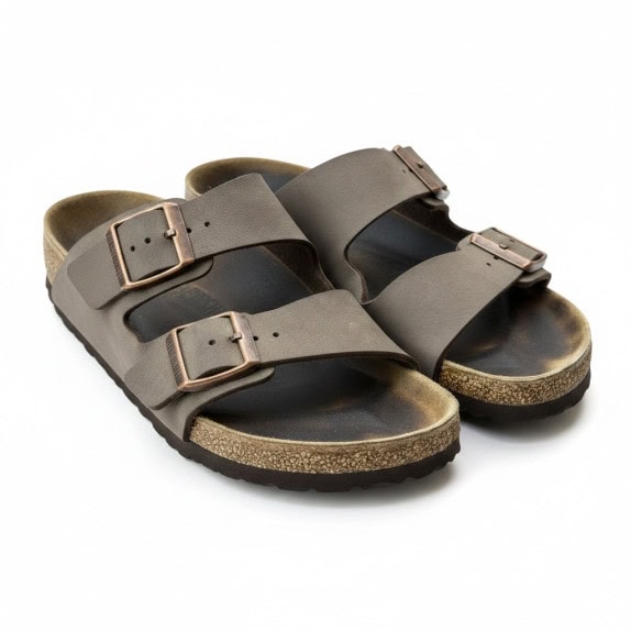 BIRKENSTOCK SANDALI CLASSIC TAUPE UNISEX PRE OWNED EU 36