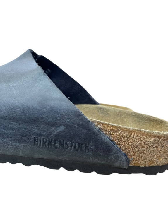 BIRKENSTOCK Σανδάλια Δερμάτινα Casual Με Λογότυπο Μαύρο Unisex 40