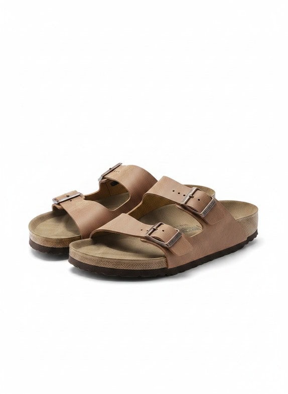 BIRKENSTOCK ΣΑΝΔΑΛΙA ΔΕΡΜΑΤΙΝΑ ΚΑΦΕ ΑΝΤΡΙΚΟ PRE OWNED 41