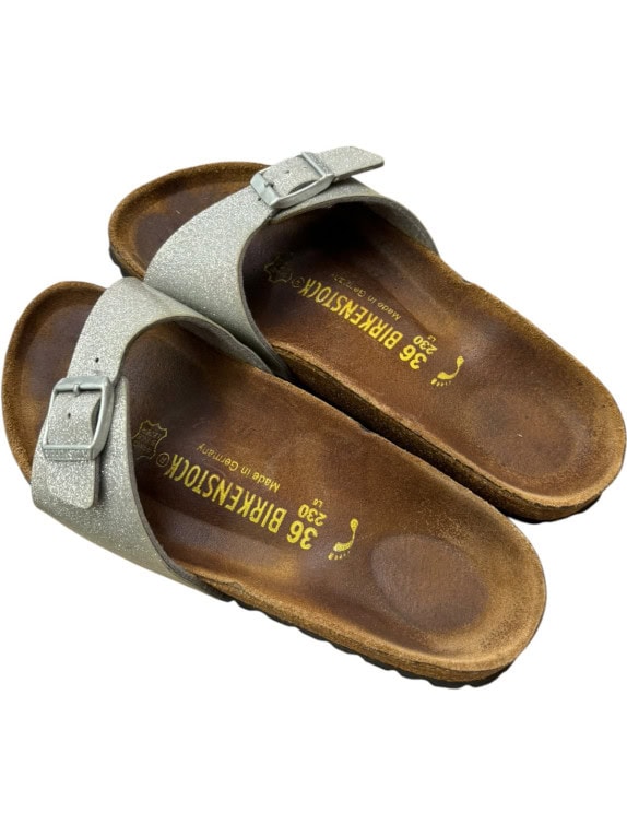 BIRKENSTOCK ΣΑΝΔΑΛΙΑ ΚΛΑΣΙΚΑ ΑΣΗΜΙ ΓΥΝΑΙΚΕΙΟ PRE OWNED EU 36
