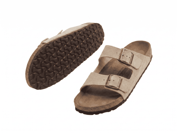 BIRKENSTOCK SANDALS CLASSIC BEIGE WOMEN PRE OWNED EU 44