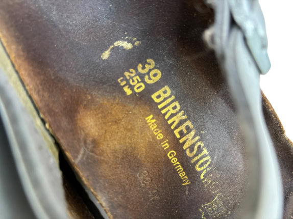 BIRKENSTOCK SANDALI MINIMAL ARGENTO UNISEX PRE OWNED EU 39