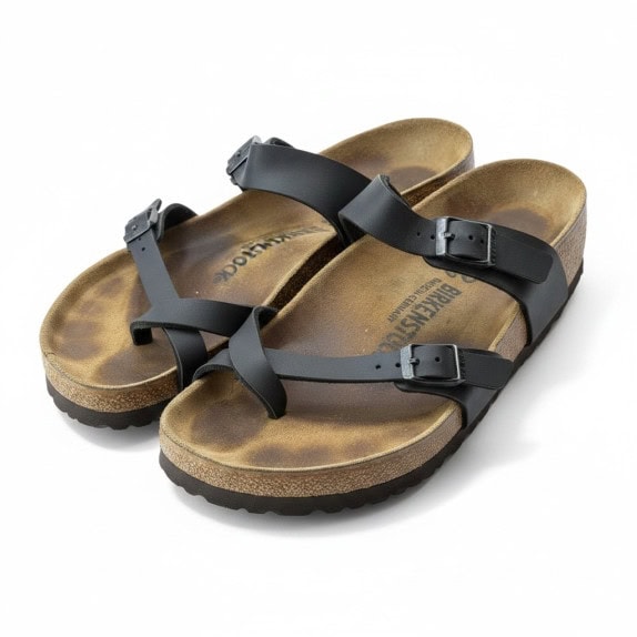 BIRKENSTOCK SANDALS MINIMAL BLACK UNISEX PRE OWNED EU 40