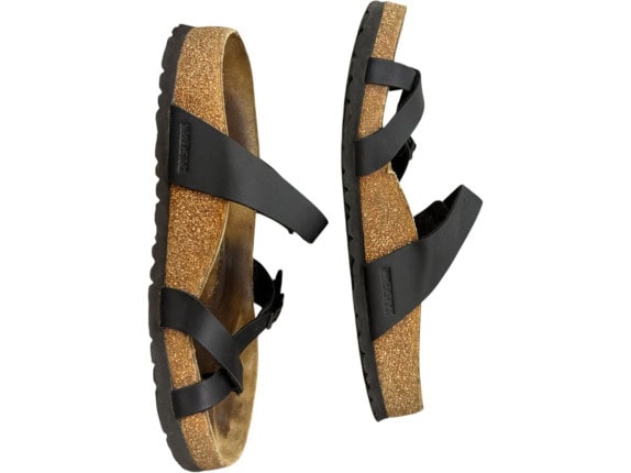 BIRKENSTOCK SANDALS MINIMAL BLACK UNISEX PRE OWNED EU 40