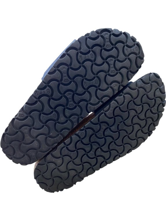 Birkenstock Σανδάλια Slide Classic Buckle Δερμάτινα Μπλε Unisex EU 38