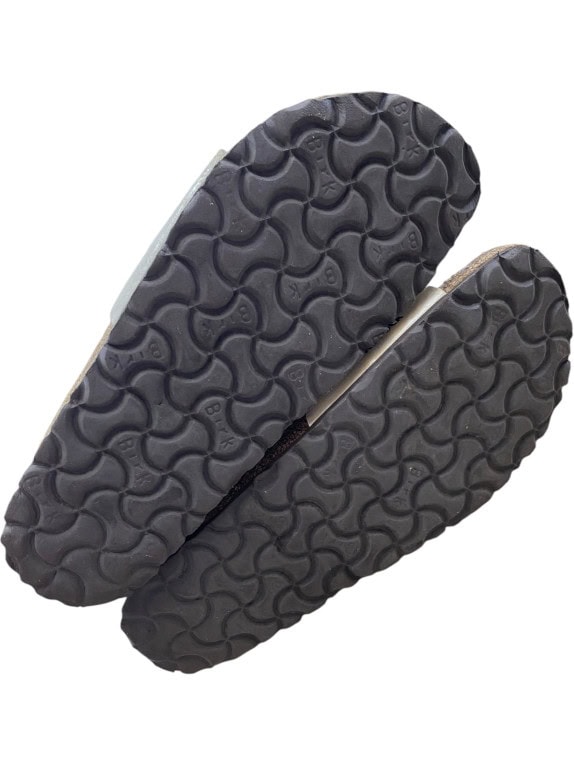 Birkenstock Σανδάλια Slide Διπλό Λουράκι Cream Δερμάτινα Unisex EU 37