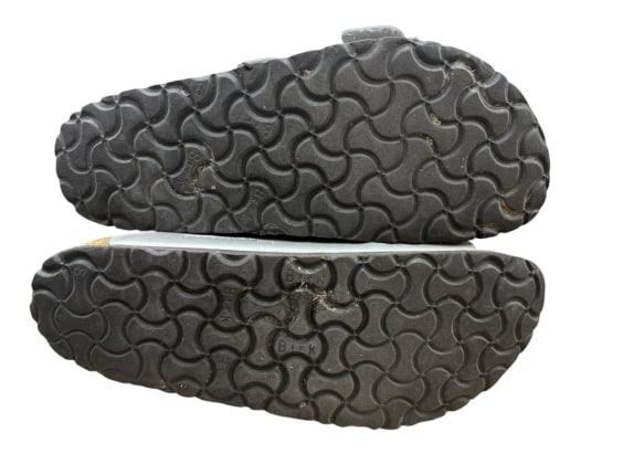 BIRKENSTOCK SANDALS MINIMAL SILVER UNISEX PRE OWNED EU 39