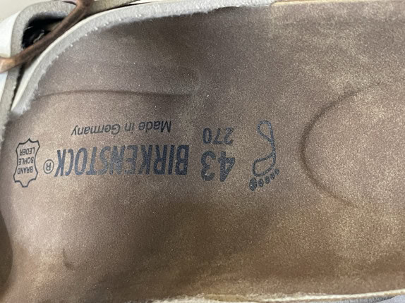 BIRKENSTOCK SANDALS MINIMAL WHITE WOMEN PRE OWNED EU 42