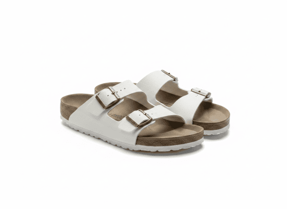 BIRKENSTOCK SANDALS MINIMAL WHITE WOMEN PRE OWNED EU 42