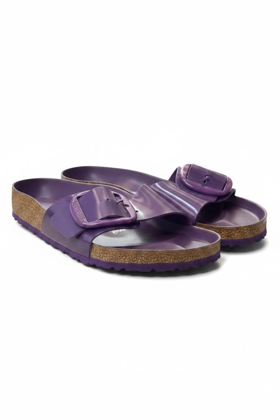 BIRKENSTOCK SLIDES MINIMAL PURPLE UNISEX PRE OWNED EU 40