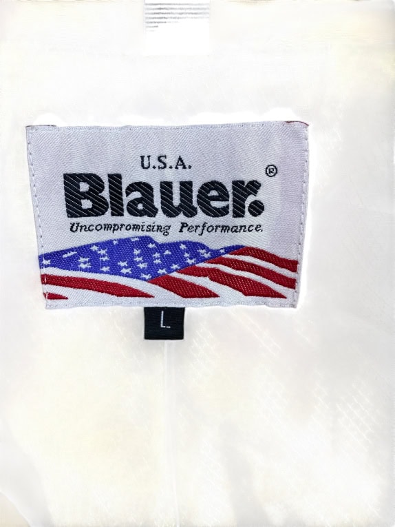 BLAUER GIUBBOTTO BOMBER VINTAGE PATCHES BEIGE UOMO L
