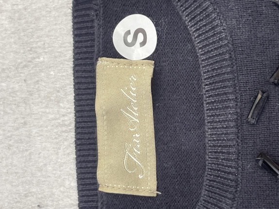 BLUMARINE KNIT SWEATER EMBROIDERED BLACK WOMAN PRE OWNED S