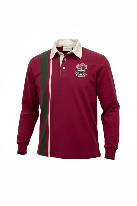 BOB STEWART MAGLIA RUGBY CLASSIC BORDEAUX UOMO PRE OWNED M