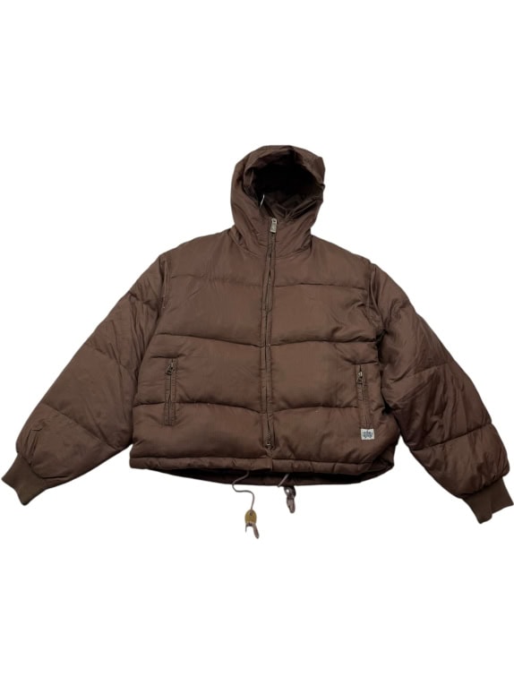 BOMB BOOGIE PADDED JACKET VINTAGE ΜΕ ΚΟΥΚΟΥΛΑ ΚΑΦΕ ΓΥΝΑΙΚΕΙΟ M