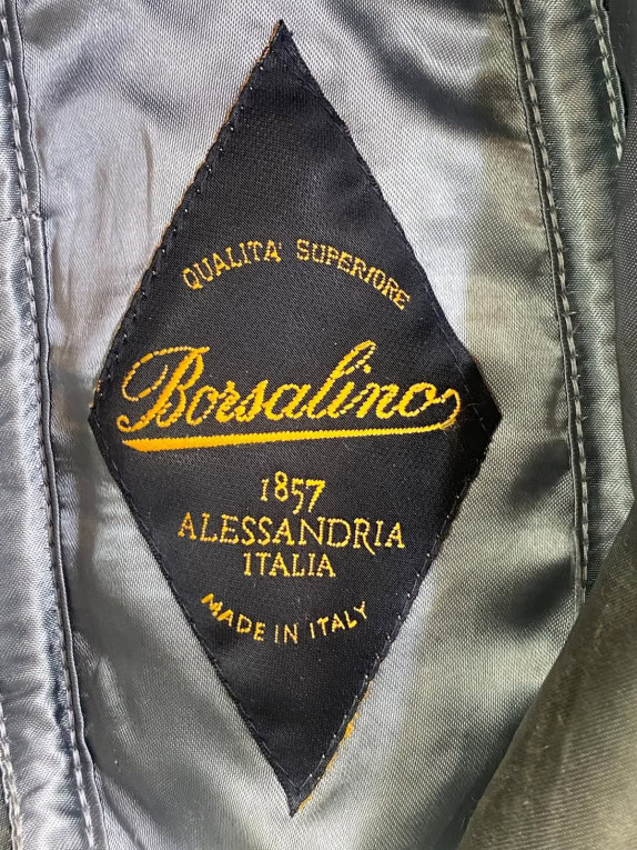 BORSALINO CAPPELLO FEDORA CLASSICO VERDE UNISEX PRE OWNED