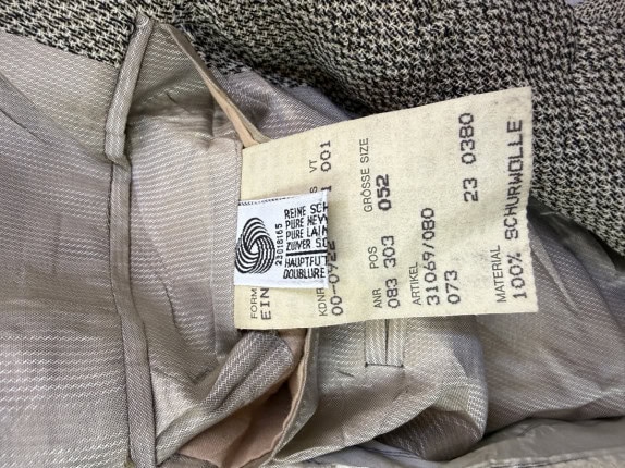 90S BOSS BLAZER CLASSIC BEIGE MEN PRE OWNED XL
