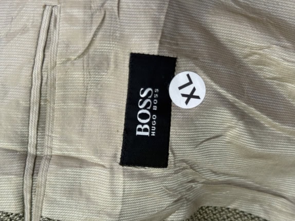90S BOSS BLAZER CLASSIC BEIGE MEN PRE OWNED XL