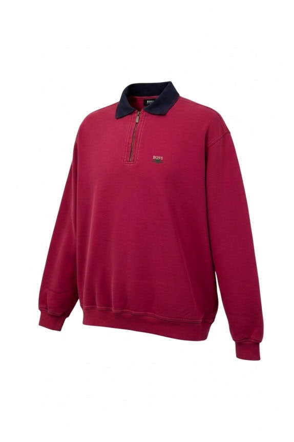 BOSS HUGO BOSS ΦΟΥΤΕΡ HALF ZIP CLASSIC ΜΠΟΡΝΤΟ ΑΝΤΡΙΚΟ PRE OWNED XL