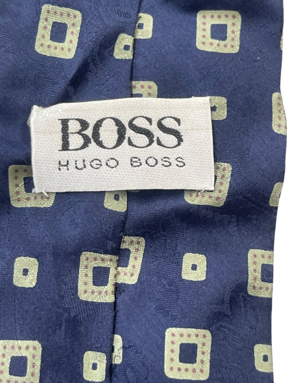 BOSS HUGO BOSS ΓΡΑΒΑΤΑ ΚΛΑΣΙΚΗ NAVY ΑΝΤΡΙΚΟ PRE OWNED