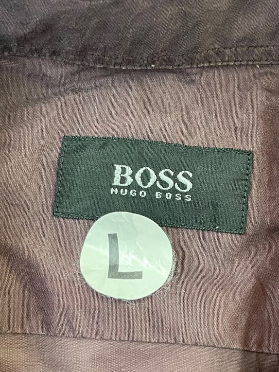 BOSS HUGO BOSS ΠΟΥΚΑΜΙΣΟ MINIMAL ΜΠΟΡΝΤΟ ΑΝΤΡΙΚΟ PRE OWNED L
