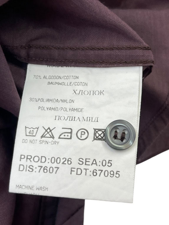 BOSS HUGO BOSS ΠΟΥΚΑΜΙΣΟ MINIMAL ΜΠΟΡΝΤΟ ΑΝΤΡΙΚΟ PRE OWNED L
