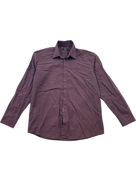 BOSS HUGO BOSS ΠΟΥΚΑΜΙΣΟ MINIMAL ΜΠΟΡΝΤΟ ΑΝΤΡΙΚΟ PRE OWNED L