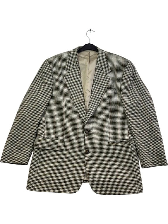 BOSS HUGO BOSS BLAZER CLASSIC BEIGE NERO UOMO PRE OWNED L
