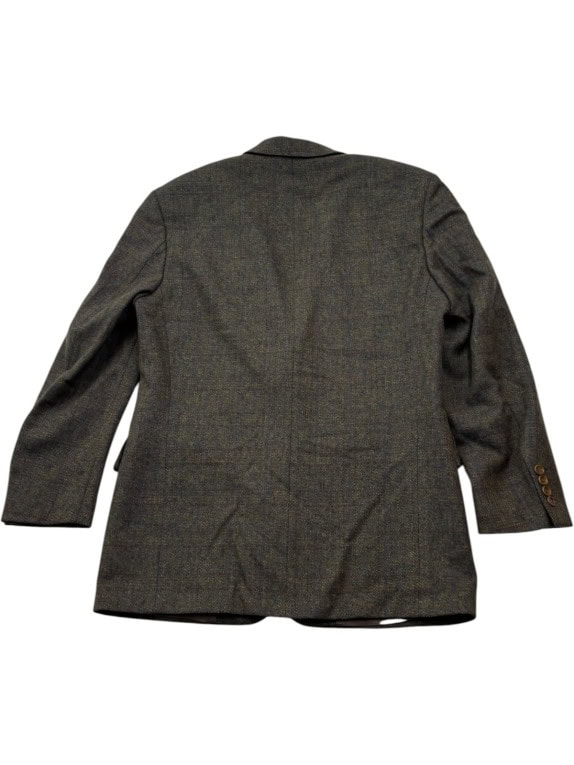 BOSS HUGO BOSS BLAZER CLASSIC TWEED OLIVE BROWN UOMO PRE OWNED M