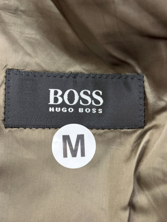 BOSS HUGO BOSS BLAZER CLASSIC TWEED OLIVE BROWN UOMO PRE OWNED M