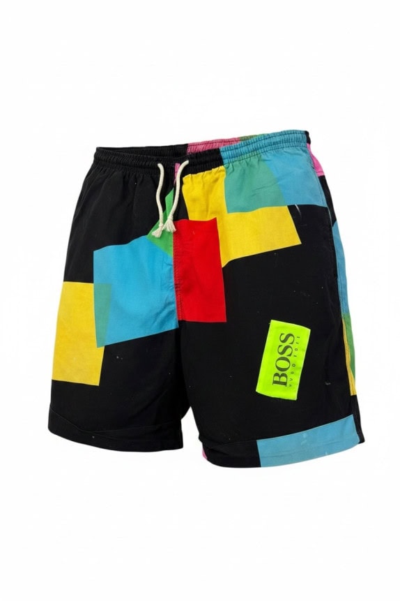 BOSS HUGO BOSS SHORTS GRAPHIC MULTICOLOR MENS PRE OWNED XL