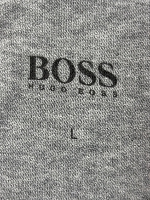 BOSS HUGO BOSS T SHIRT MINIMAL GRIGIO UOMO PRE OWNED L