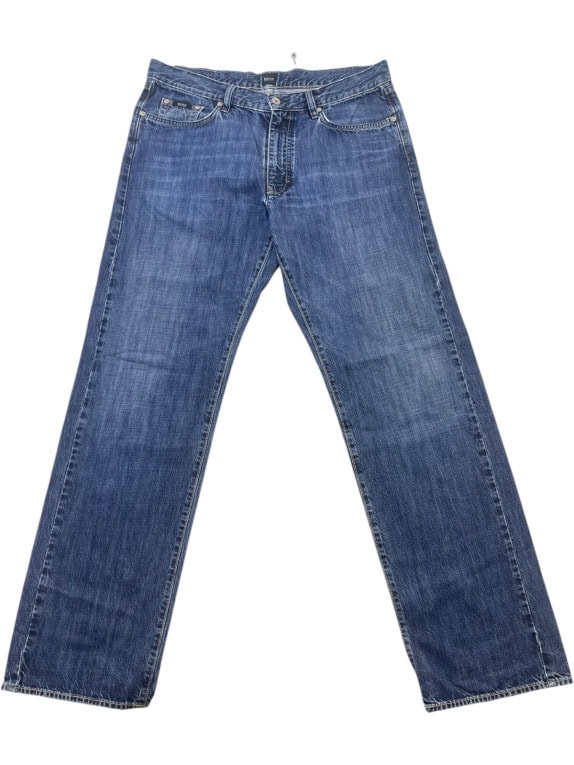 BOSS HUGO BOSS ΤΖΙΝ ΠΑΝΤΕΛΟΝΙ ΚΛΑΣΙΚΟ WASHED BLUE ΑΝΤΡΙΚΟ PRE OWNED L