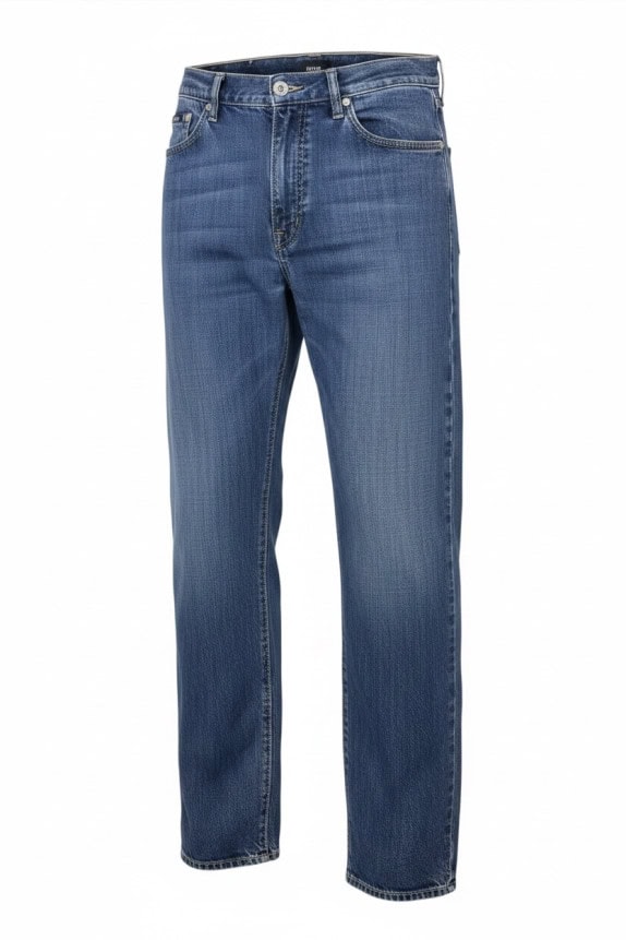 BOSS HUGO BOSS JEANS CLASSIC WASHED BLUE MEN PRE OWNED L