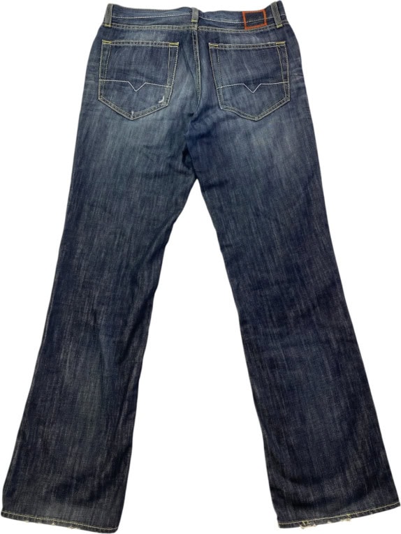 BOSS HUGO BOSS JEANS WASHED DARK BLUE MEN PRE OWNED M