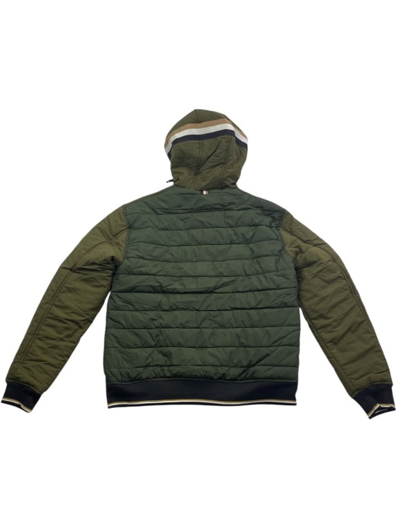 BOSS Giubbotto Puffer Casual con Cappuccio Cachi da Uomo S