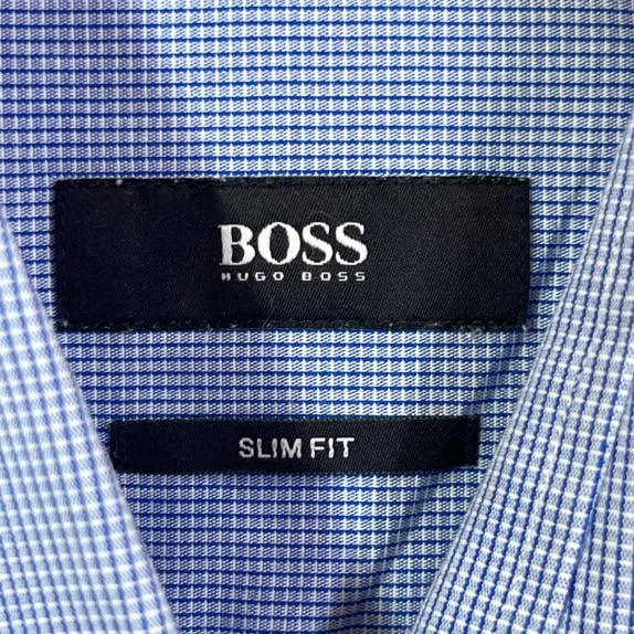 BOSS ΠΟΥΚΑΜΙΣΟ MINIMAL ΜΠΛΕ ΑΝΤΡΙΚΟ PRE OWNED