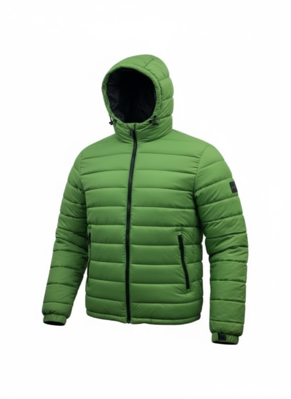 BOSS Giubbotto Puffer Casual con Logo Verde da Uomo XL