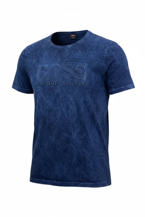 BOSS T SHIRT MINIMAL NAVY ΑΝΤΡΙΚΟ PRE OWNED M