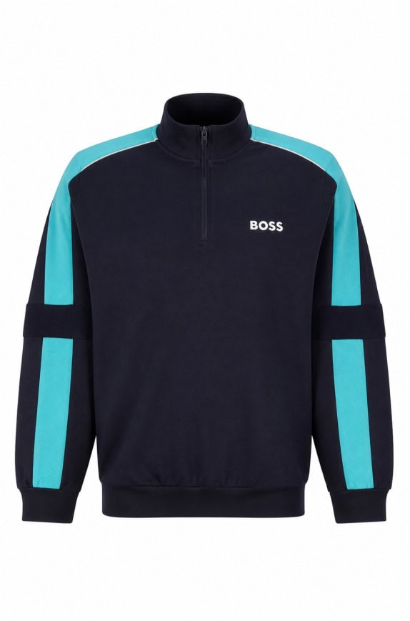 BOSS TRACK JACKET SPORTSWEAR ΜΑΥΡΟ ΑΝΤΡΙΚΟ PRE OWNED L