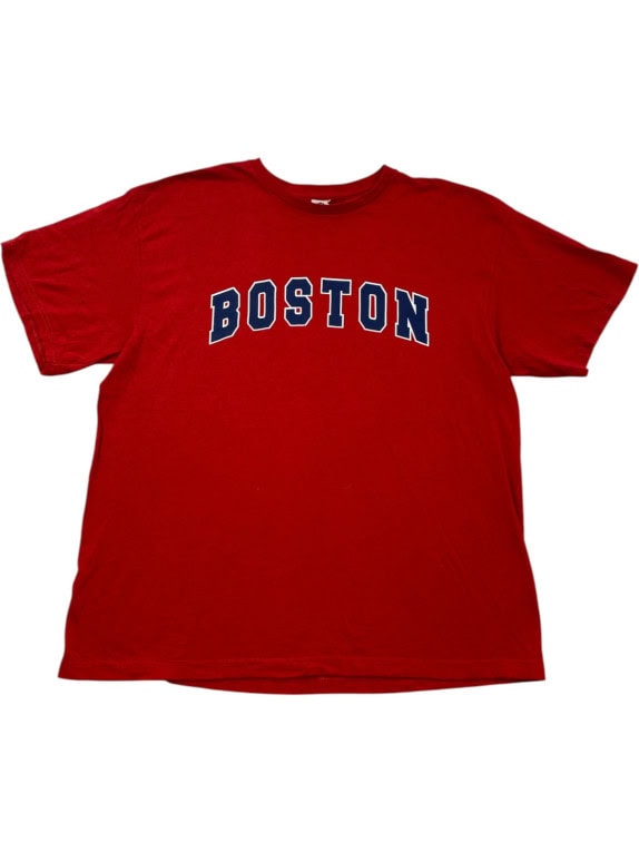 BOSTON GRAPHIC TEE COLLEGIATE ΚΟΚΚΙΝΟ UNISEX PRE OWNED