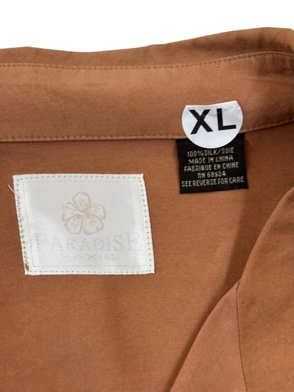 [BRAND] RETRO SHIRT BROWN MEN PRE OWNED XL
