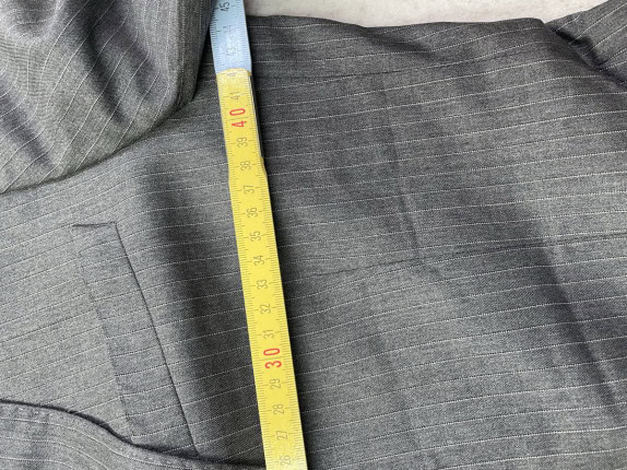 90s BRIAN BARRY SUIT MINIMAL GREY MEN PRE OWNED S