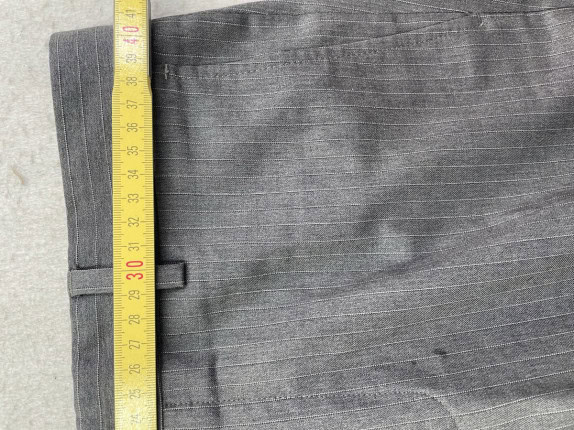 90s BRIAN BARRY SUIT MINIMAL GREY MEN PRE OWNED S