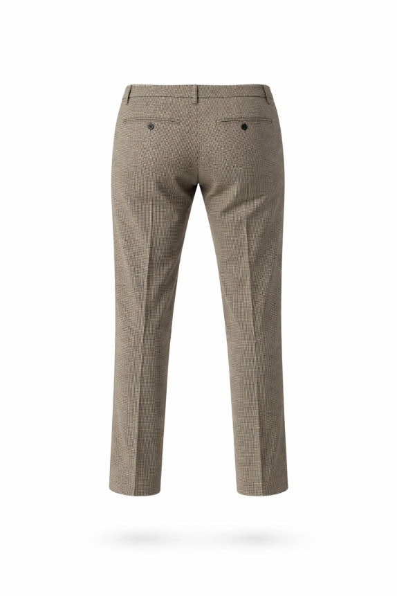 DONDUP  ΠΑΝΤΕΛΟΝΙ ΜΙΚΡΟ ΚΑΡΟ BEIGE ΑΝΤΡΙΚΟ PRE OWNED L