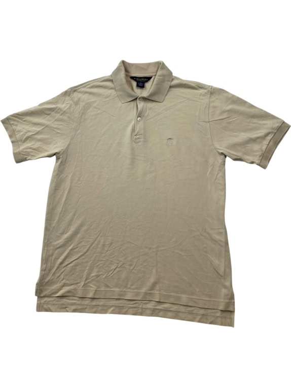Brooks Brothers Beige Polo Shirt Classic Unisex M