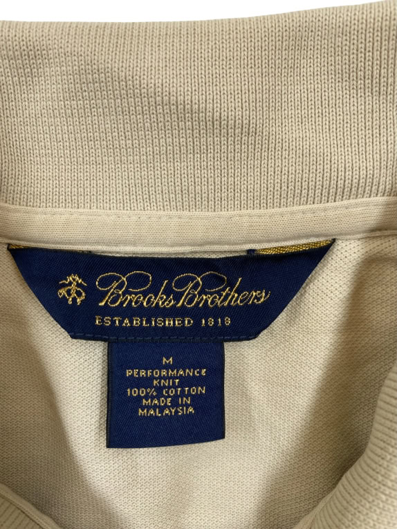 Brooks Brothers Beige Polo Shirt Classic Unisex M