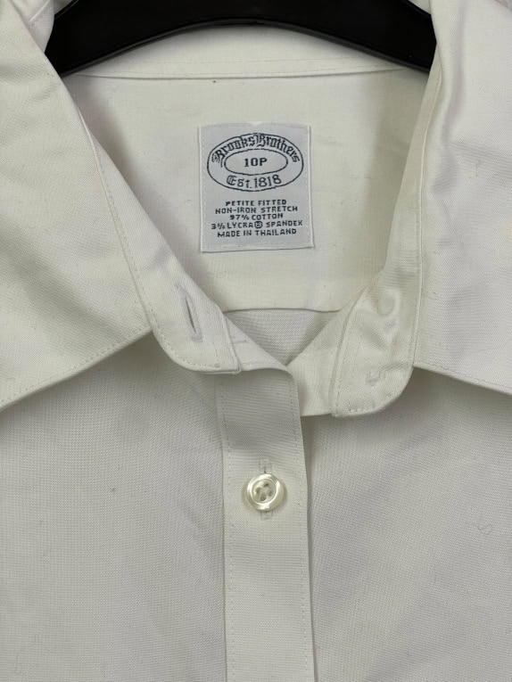 BROOKS BROTHERS camicia classica bianca da donna S usata